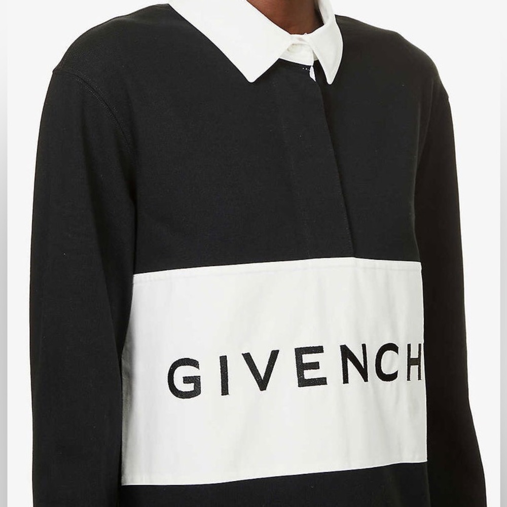 New Authentic GIVENCHY Logo-Print Cotton Mini Dress size S - Picture 15 of 15